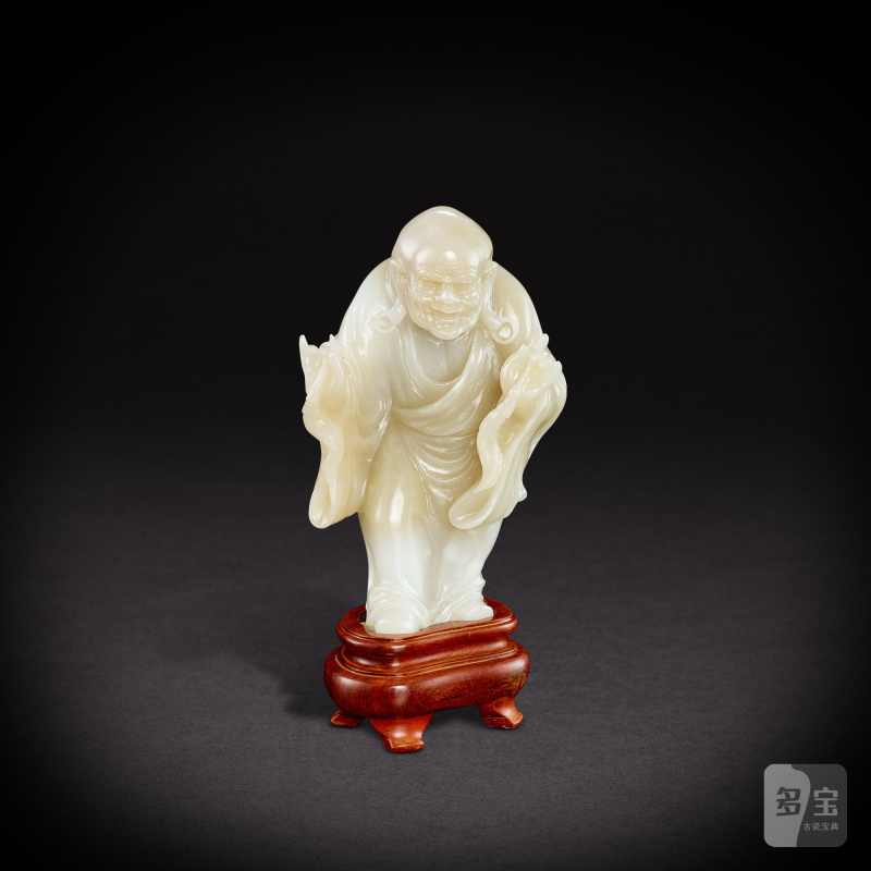 A set of eighteen jade Luohan figures, 20th century | 二十世紀 玉雕十八羅漢一套 - 图31